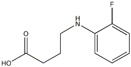 4-[(2-fluorophenyl)amino]butanoic acid 结构式