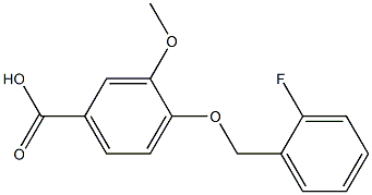  4-[(2-fluorophenyl)methoxy]-3-methoxybenzoic acid