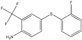 4-[(2-fluorophenyl)sulfanyl]-2-(trifluoromethyl)aniline Structure