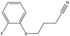 4-[(2-fluorophenyl)sulfanyl]butanenitrile Structure