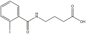 4-[(2-iodobenzoyl)amino]butanoic acid Struktur