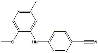 4-[(2-methoxy-5-methylphenyl)amino]benzonitrile Structure