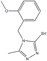 4-[(2-methoxyphenyl)methyl]-5-methyl-4H-1,2,4-triazole-3-thiol 化学構造式