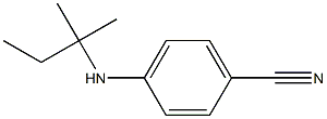 4-[(2-methylbutan-2-yl)amino]benzonitrile,,结构式
