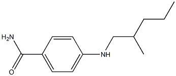 4-[(2-methylpentyl)amino]benzamide,,结构式