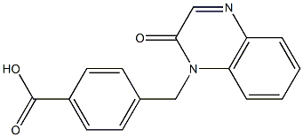 4-[(2-oxo-1,2-dihydroquinoxalin-1-yl)methyl]benzoic acid Structure