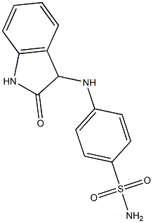 4-[(2-oxo-2,3-dihydro-1H-indol-3-yl)amino]benzene-1-sulfonamide 结构式