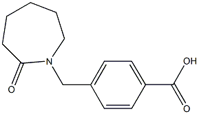 4-[(2-oxoazepan-1-yl)methyl]benzoic acid 化学構造式