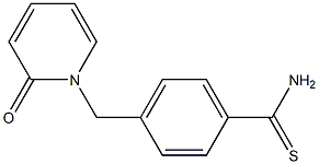 4-[(2-oxopyridin-1(2H)-yl)methyl]benzenecarbothioamide 结构式