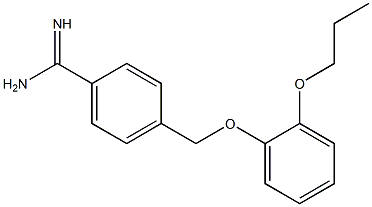 4-[(2-propoxyphenoxy)methyl]benzenecarboximidamide|