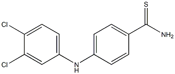 4-[(3,4-dichlorophenyl)amino]benzene-1-carbothioamide