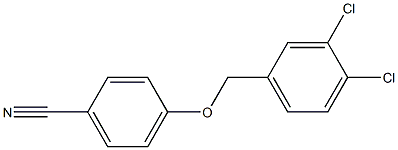 4-[(3,4-dichlorophenyl)methoxy]benzonitrile Structure