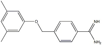 4-[(3,5-dimethylphenoxy)methyl]benzenecarboximidamide 结构式