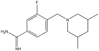 4-[(3,5-dimethylpiperidin-1-yl)methyl]-3-fluorobenzenecarboximidamide