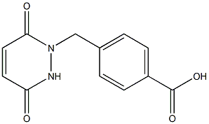 4-[(3,6-dioxo-3,6-dihydropyridazin-1(2H)-yl)methyl]benzoic acid Struktur