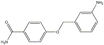 4-[(3-aminophenyl)methoxy]benzamide Struktur