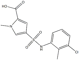 4-[(3-chloro-2-methylphenyl)sulfamoyl]-1-methyl-1H-pyrrole-2-carboxylic acid