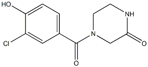 4-[(3-chloro-4-hydroxyphenyl)carbonyl]piperazin-2-one|