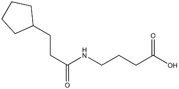 4-[(3-cyclopentylpropanoyl)amino]butanoic acid Structure