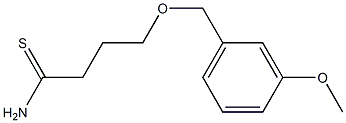 4-[(3-methoxybenzyl)oxy]butanethioamide 化学構造式