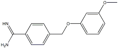 4-[(3-methoxyphenoxy)methyl]benzenecarboximidamide|