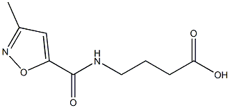 4-[(3-methyl-1,2-oxazol-5-yl)formamido]butanoic acid 结构式