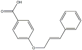4-[(3-phenylprop-2-en-1-yl)oxy]benzoic acid 化学構造式