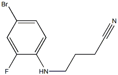 4-[(4-bromo-2-fluorophenyl)amino]butanenitrile,,结构式