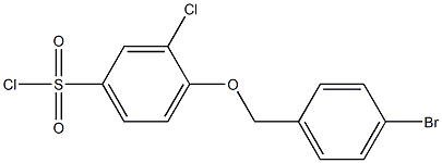 4-[(4-bromophenyl)methoxy]-3-chlorobenzene-1-sulfonyl chloride