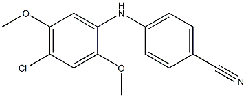 4-[(4-chloro-2,5-dimethoxyphenyl)amino]benzonitrile 结构式