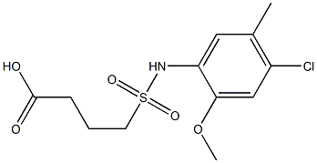 4-[(4-chloro-2-methoxy-5-methylphenyl)sulfamoyl]butanoic acid