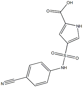 4-[(4-cyanophenyl)sulfamoyl]-1H-pyrrole-2-carboxylic acid