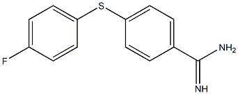 4-[(4-fluorophenyl)sulfanyl]benzene-1-carboximidamide Struktur