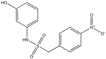 N-(3-hydroxyphenyl)-1-(4-nitrophenyl)methanesulfonamide Structure