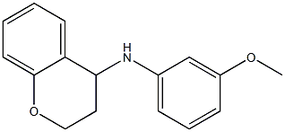 N-(3-methoxyphenyl)-3,4-dihydro-2H-1-benzopyran-4-amine 化学構造式