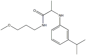 N-(3-methoxypropyl)-2-{[3-(propan-2-yl)phenyl]amino}propanamide|