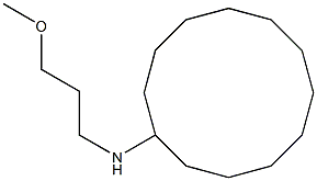 N-(3-methoxypropyl)cyclododecanamine,,结构式