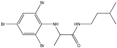 N-(3-methylbutyl)-2-[(2,4,6-tribromophenyl)amino]propanamide