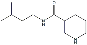 N-(3-methylbutyl)piperidine-3-carboxamide Structure