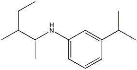 N-(3-methylpentan-2-yl)-3-(propan-2-yl)aniline Structure