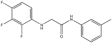  N-(3-methylphenyl)-2-[(2,3,4-trifluorophenyl)amino]acetamide