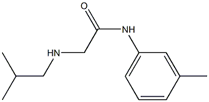 N-(3-methylphenyl)-2-[(2-methylpropyl)amino]acetamide Structure