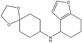 N-(4,5,6,7-tetrahydro-1-benzofuran-4-yl)-1,4-dioxaspiro[4.5]decan-8-amine Struktur