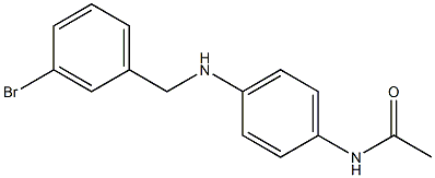 N-(4-{[(3-bromophenyl)methyl]amino}phenyl)acetamide 化学構造式