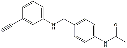 N-(4-{[(3-ethynylphenyl)amino]methyl}phenyl)acetamide Structure