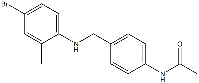 N-(4-{[(4-bromo-2-methylphenyl)amino]methyl}phenyl)acetamide