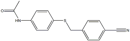 N-(4-{[(4-cyanophenyl)methyl]sulfanyl}phenyl)acetamide|