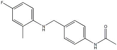 N-(4-{[(4-fluoro-2-methylphenyl)amino]methyl}phenyl)acetamide Struktur