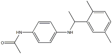 N-(4-{[1-(2,5-dimethylphenyl)ethyl]amino}phenyl)acetamide Structure