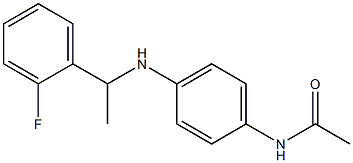 N-(4-{[1-(2-fluorophenyl)ethyl]amino}phenyl)acetamide Structure